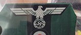 German WW II Army BeVo machine woven M43 style cap insignia original!. - 4 of 6