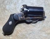 Very Rare Near Mint Large 9 Millimeter Oddity Pinfire French “Apache” Fist Revolver - 2 of 4