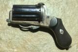 Very Rare Near Mint Large 9 Millimeter Oddity Pinfire French “Apache” Fist Revolver - 3 of 4