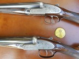 Pair of 12 bore Purdey sudelock ejectors in case belonging to King Alfonso X111 of Spain - 3 of 6