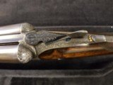 John Dickson , Edinburgh .16 bore round action ejector with damascus barrels . Made 1905 - 4 of 9