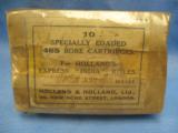 Holland's Paradox, Specially Loaded .465
bore Cartridges, For Holland's Express 