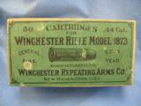 Winchester 1873 Sealed Box, .44 Center Fire Rifle Cartridges - 1 of 5