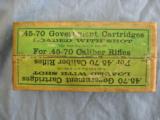 Winchester 45-70 Government 8 Shot Cartridges, Two Piece Box, Interesting Labels - 1 of 4