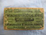 Original Unopened Winchester .32 Caliber Center Fire Rifle Cartridges, 50 Round Two Piece Box - 1 of 6