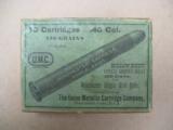 .40 Caliber Winchester Express Single Shot Cartridges, Full & Correct - 1 of 2