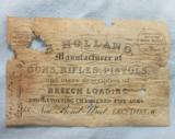 An Early Original Henry Holland Gun Case Trade Label - 1 of 4