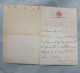 Buckingham Palace Letterhead, Purdey Receipt Acknowledgement, Dated August 1914 - 1 of 4