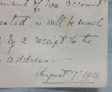 Buckingham Palace Letterhead, Purdey Receipt Acknowledgement, Dated August 1914 - 3 of 4