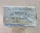 American Metallic Cartridge Co. 25 .38 No.9 Short Rimfire Shot Cartridges, Rare & All Original - 3 of 4