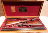 Purdey Matched pair 12 gauge 23626/24452 with included Certificate & Disposition records, historical documents, and trail of possession. - 1 of 13