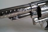 Smith & Wesson Model 29-2, 8 3/8" Nickel "A" Engraved 44mag Pistol, Unfired - 4 of 14
