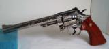 Smith & Wesson Model 29-2, 8 3/8" Nickel "A" Engraved 44mag Pistol, Unfired - 1 of 14