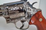 Smith & Wesson Model 29-2, 8 3/8" Nickel "A" Engraved 44mag Pistol, Unfired - 6 of 14