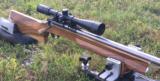 New Custom Anschutz 54 Benchrest rifle, incredible English walnut stock! - 2 of 8