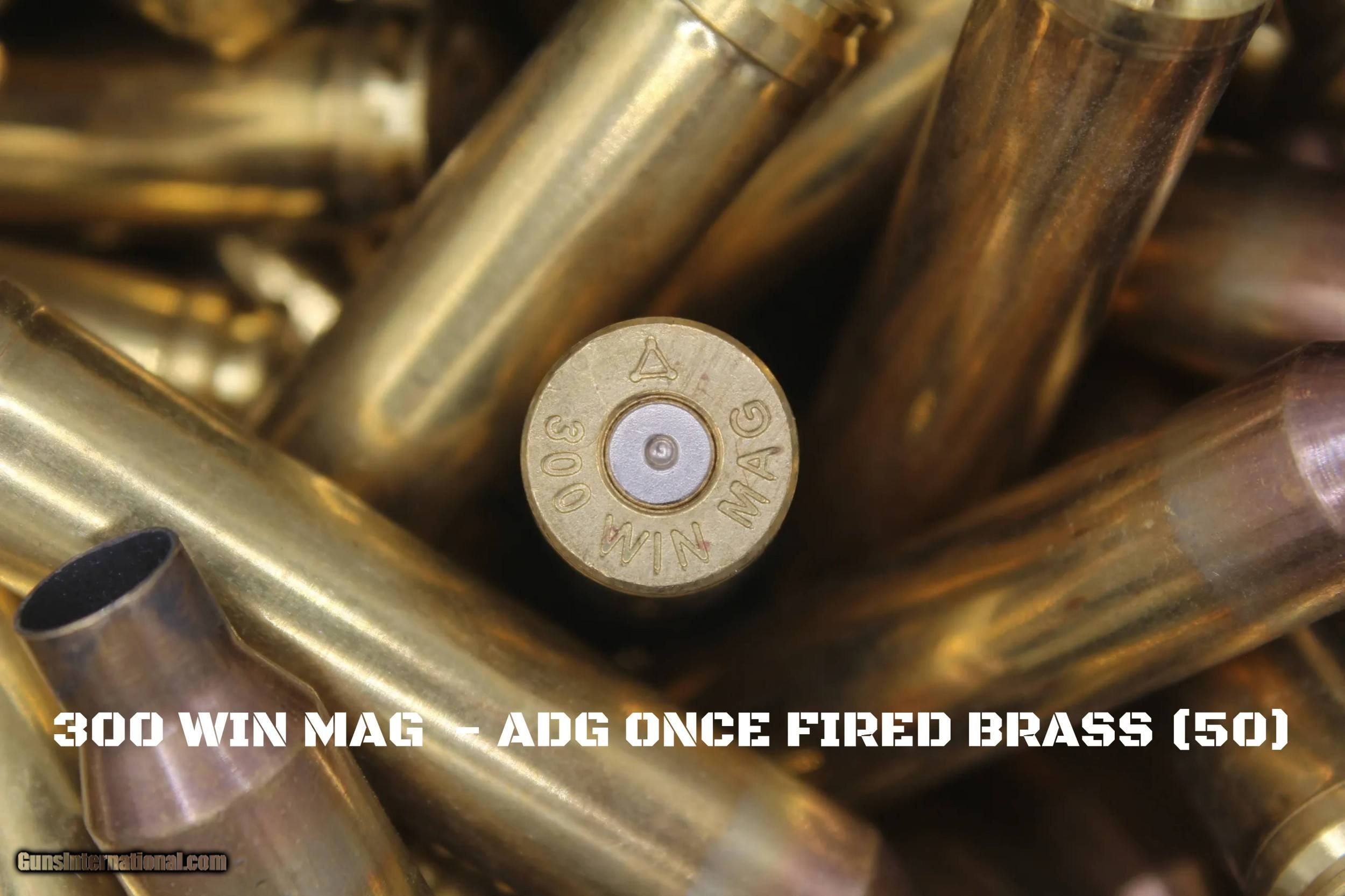 once fired 300 win mag Winchester magnum brass for reloading in