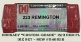 Hornady "Custom Grade" 223 Remington Die Set - NIB #546228