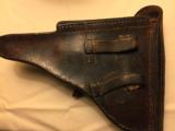 Luger/Walther P38 WW2 era vintage 1940 holster w/Hansromer markings - 9 of 13