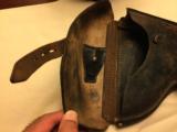 Luger/Walther P38 WW2 era vintage 1940 holster w/Hansromer markings - 3 of 13