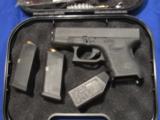 GLOCK 27 .40 S&W, 3" barrel.
Like new in box.
2 9 round mags, and 1 15 round mag. - 9 of 10