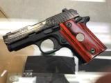 SIG SAUER P938 9MM ENGRAVED ROSEWOOD PISTOL - 1 of 8