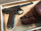 Original WWII Japanese Nambu T-14 8mm with Holster + Ammo - 1 of 11