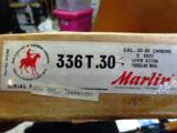 Marlin 336T, New 30-30 Carbine Rifle, Box, manual and papers 1970 Model Perfect! - 4 of 15