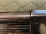 RARE Ithaca Model 37 Riot Shotgun Martially Marked Cartouche Stock Stamping - 4 of 10