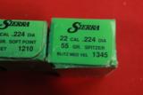 Sierra 22 cal Bullet Heads Qty 375 assorted weights N.I.B. - 3 of 5