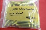 Caliber 300 Weatherby Magnum Brass 41 pieces R.P. Once Fired - Excellent Condition - 1 of 3