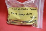 338 WINCHESTER MAGNUM BRASS QTY. 41 PIECES FEDERAL ONCE FIRED - EXCELLENT CONDITION - 3 of 3