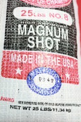 A NEW SEALED 25 POUND BAG OF LAWRENCE BRAND MAGNUM LEAD SHOT No. 8 SIZE. - 3 of 6