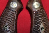 Vintage S&W Smith & Wesson model 36 Square Butt Diamond Checkered Grips - 2 of 6