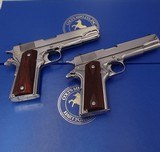 Colt CUSTOM SHOP pair 1991A1 consecutive serial numbers HIGH POLISH stainless 1911 - 4 of 9