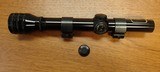 REDFIELD Gunsight Co. 2 3/4 X Rifle Scope with Weaver Rimfire Rings MINTY vintage POST & CROSSHAIR - 3 of 14