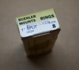 BUEHLER rings ENGRAVED code 8 1" HIGH scope mounts - RARE! - 2 of 6