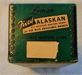 SPF - MINT - Lyman Alaskan Fixed 2.5X Rifle Scope early Vintage Never Mounted! - 3 of 9