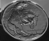 Frederic Remington THE RATTLESNAKE Sterling Silver Plate 22 oz troy Washington Mint 1972 - 6 of 13