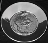 Frederic Remington THE RATTLESNAKE Sterling Silver Plate 22 oz troy Washington Mint 1972 - 13 of 13