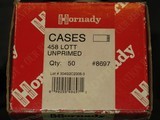 .458 Lott NEW brass Hornady 50 new unprimed brass - 1 of 1