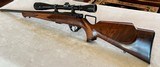 Anschutz 1712 22LR with Lyman 10X Perma Center Scope Lots of "graining" in the stock - 1 of 15