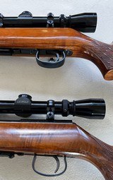 Pair of Anschutz 141 22LR and 141M 22Mag Outstanding Condition with Leupold Scopes - 6 of 15