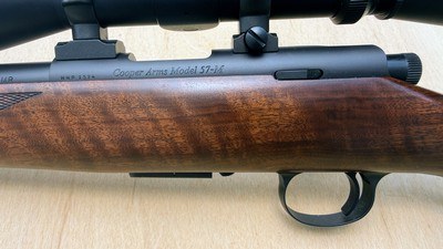 Cooper 57M 17 HMR UIB Upgraded Wood - Scope Available - Image 6 of 15