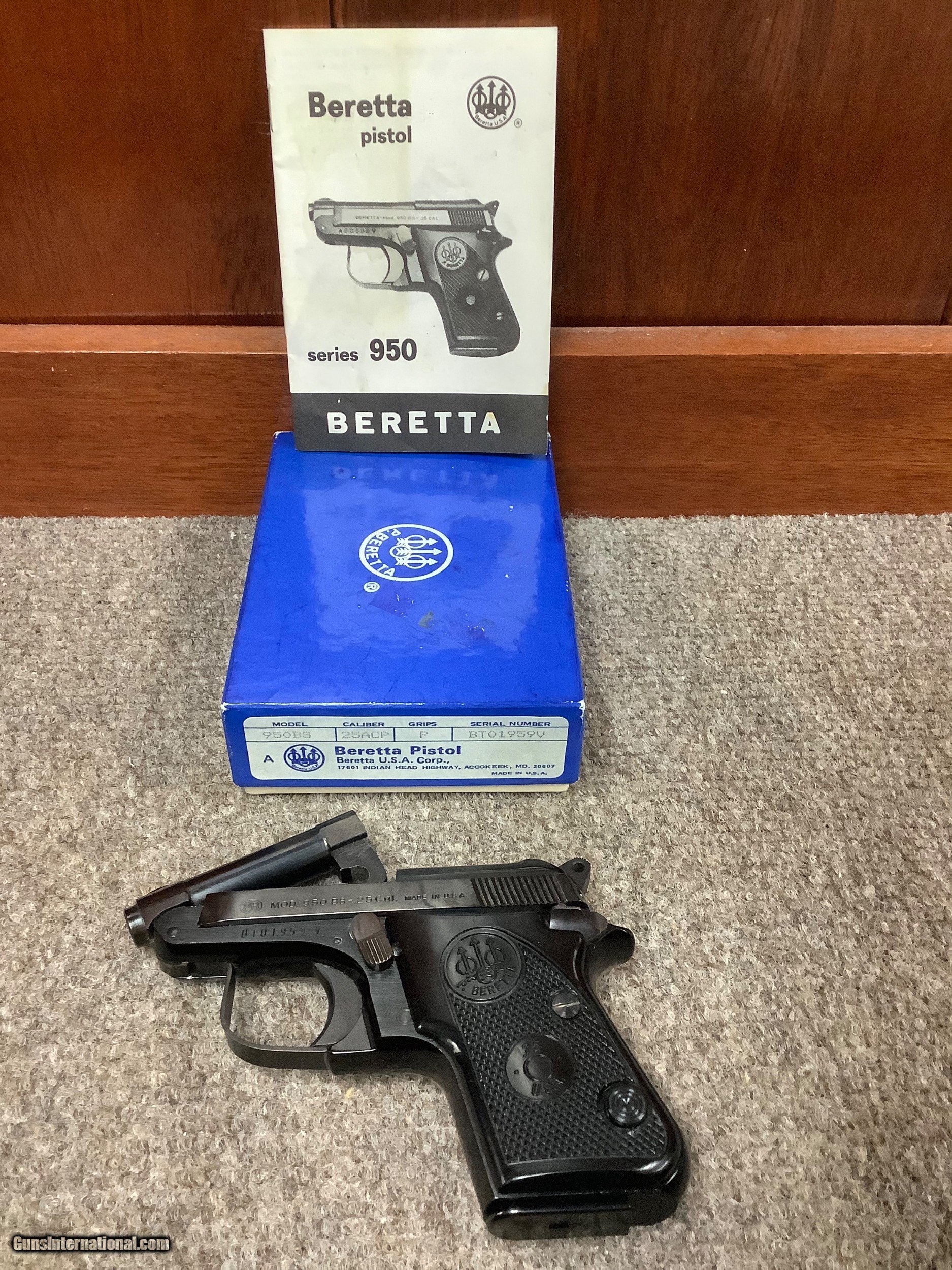 Beretta 950 jetfire serial numbers images