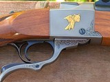 Ruger #1 tropical 458 Win Mag 200 yr. with gold work - 3 of 15
