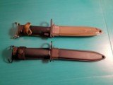 US M6 and M7 Bayonets with scabbards - 1 of 9