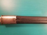 Peruvian M1909 Sword Bayonet with Leather/Steel Scabbard, non-matching numbers - 8 of 14