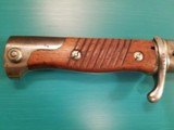 Peruvian M1909 Sword Bayonet with Leather/Steel Scabbard, non-matching numbers - 6 of 14