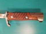 Peruvian M1909 Sword Bayonet with Leather/Steel Scabbard, non-matching numbers - 7 of 14