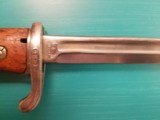 Peruvian M1909 Sword Bayonet with Leather/Steel Scabbard, non-matching numbers - 13 of 14